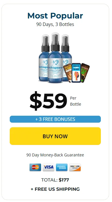 Whispeara three bottles order